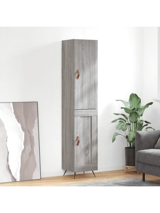 Skříň highboard šedá sonoma 34,5 x 34 x 180 cm kompozitní dřevo