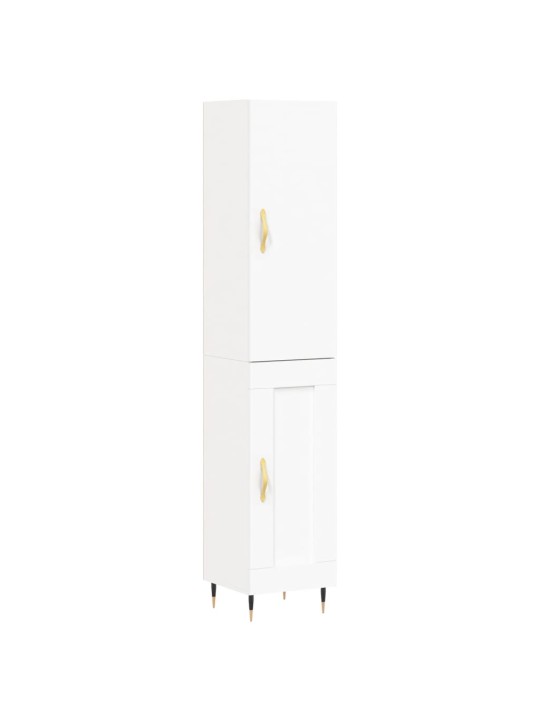 Skříň highboard bílá 34,5 x 34 x 180 cm kompozitní dřevo