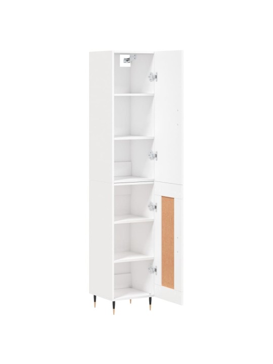 Skříň highboard bílá 34,5 x 34 x 180 cm kompozitní dřevo