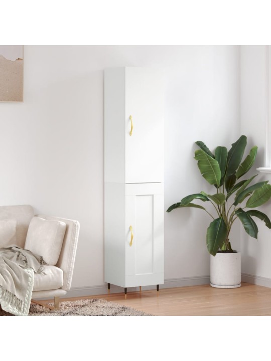 Skříň highboard bílá 34,5 x 34 x 180 cm kompozitní dřevo