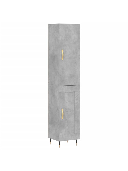 Skříň highboard betonově šedá 34,5x34x180 cm kompozitní dřevo