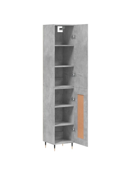 Skříň highboard betonově šedá 34,5x34x180 cm kompozitní dřevo