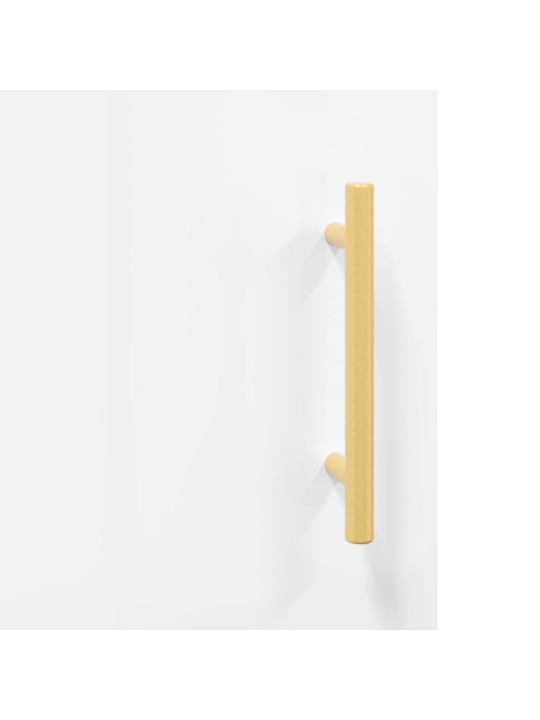 Skříň highboard bílá s vysokým leskem 34,5x34x180 cm kompozit