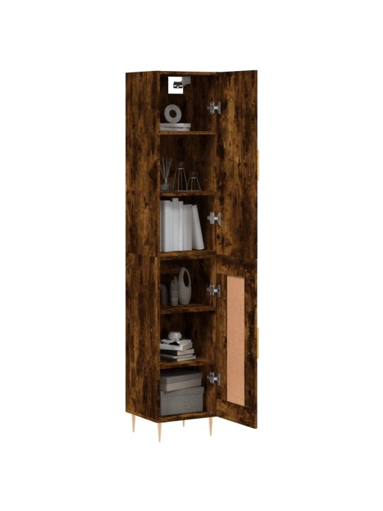 Skříň highboard kouřový dub 34,5 x 34 x 180 cm kompozitní dřevo
