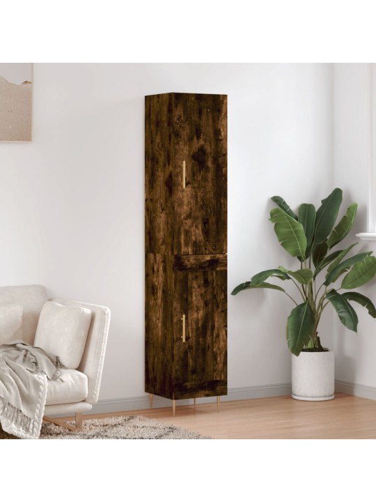 Skříň highboard kouřový dub 34,5 x 34 x 180 cm kompozitní dřevo