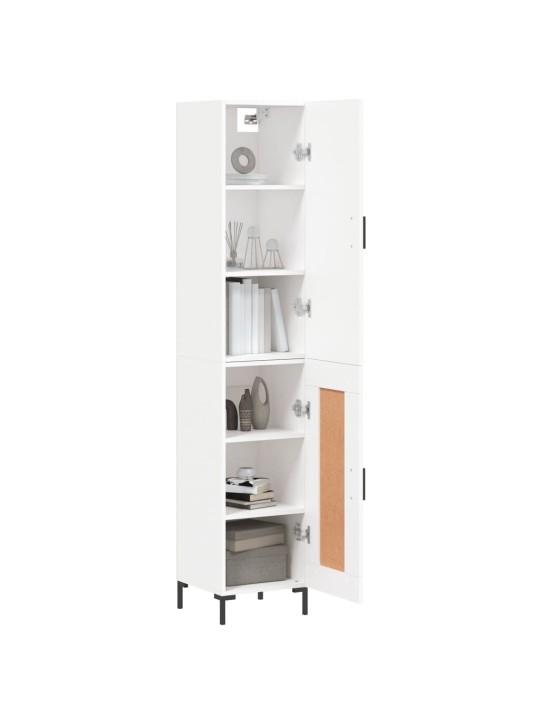 Skříň highboard bílá 34,5 x 34 x 180 cm kompozitní dřevo
