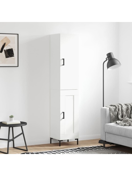 Skříň highboard bílá 34,5 x 34 x 180 cm kompozitní dřevo
