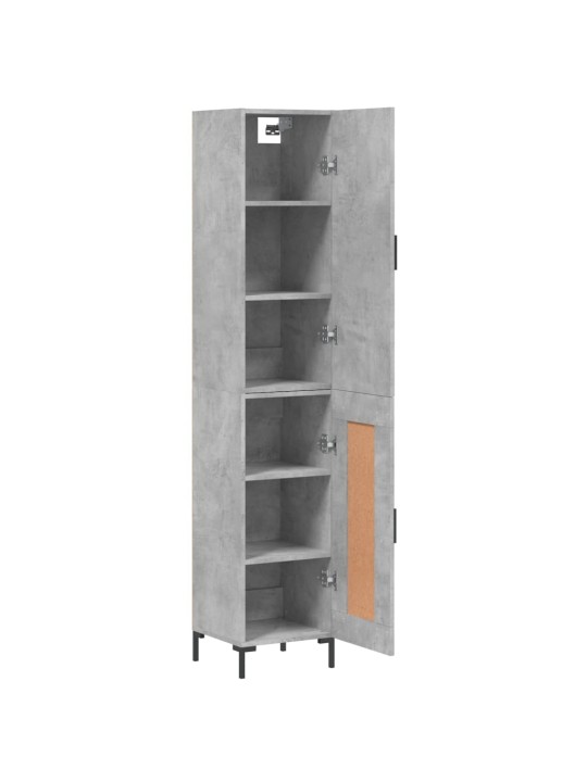 Skříň highboard betonově šedá 34,5x34x180 cm kompozitní dřevo