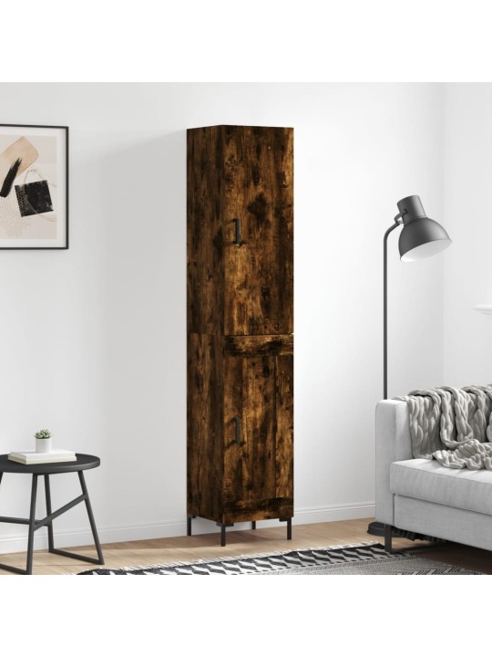 Skříň highboard kouřový dub 34,5 x 34 x 180 cm kompozitní dřevo