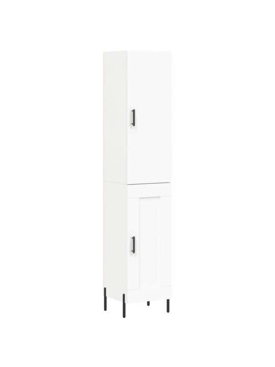 Skříň highboard bílá 34,5 x 34 x 180 cm kompozitní dřevo