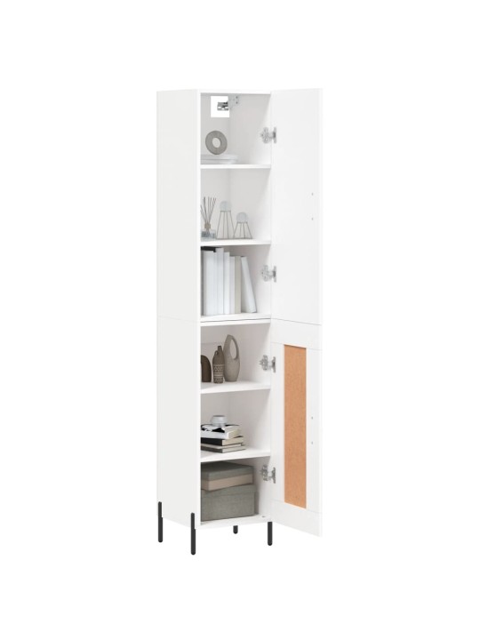 Skříň highboard bílá 34,5 x 34 x 180 cm kompozitní dřevo