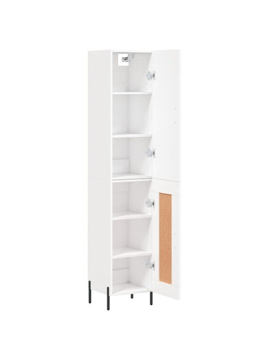Skříň highboard bílá 34,5 x 34 x 180 cm kompozitní dřevo