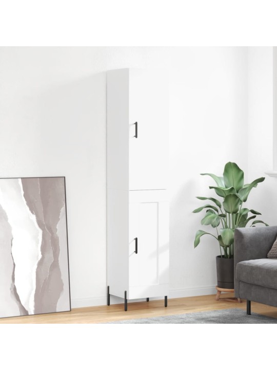 Skříň highboard bílá 34,5 x 34 x 180 cm kompozitní dřevo