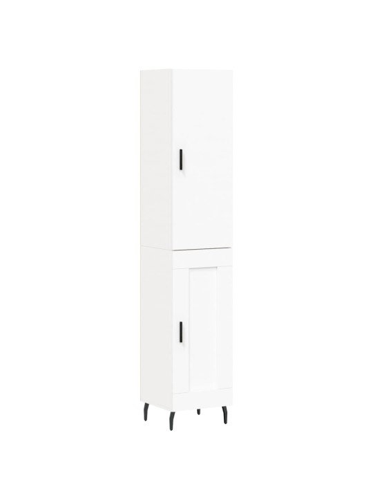 Skříň highboard bílá 34,5 x 34 x 180 cm kompozitní dřevo