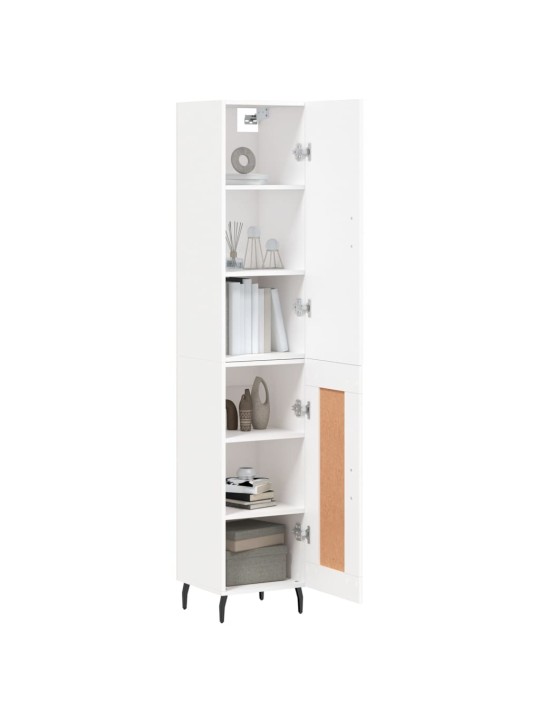 Skříň highboard bílá 34,5 x 34 x 180 cm kompozitní dřevo