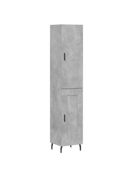 Skříň highboard betonově šedá 34,5x34x180 cm kompozitní dřevo