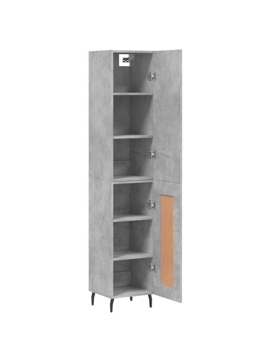 Skříň highboard betonově šedá 34,5x34x180 cm kompozitní dřevo