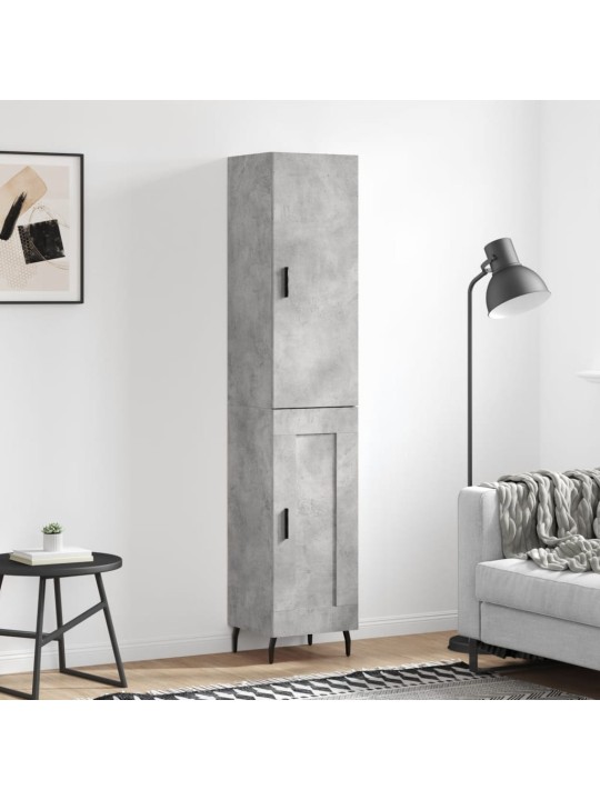Skříň highboard betonově šedá 34,5x34x180 cm kompozitní dřevo