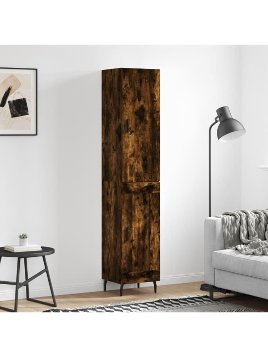 Skříň highboard kouřový dub 34,5 x 34 x 180 cm kompozitní dřevo