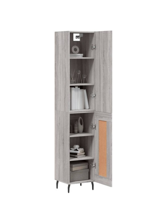 Skříň highboard šedá sonoma 34,5 x 34 x 180 cm kompozitní dřevo