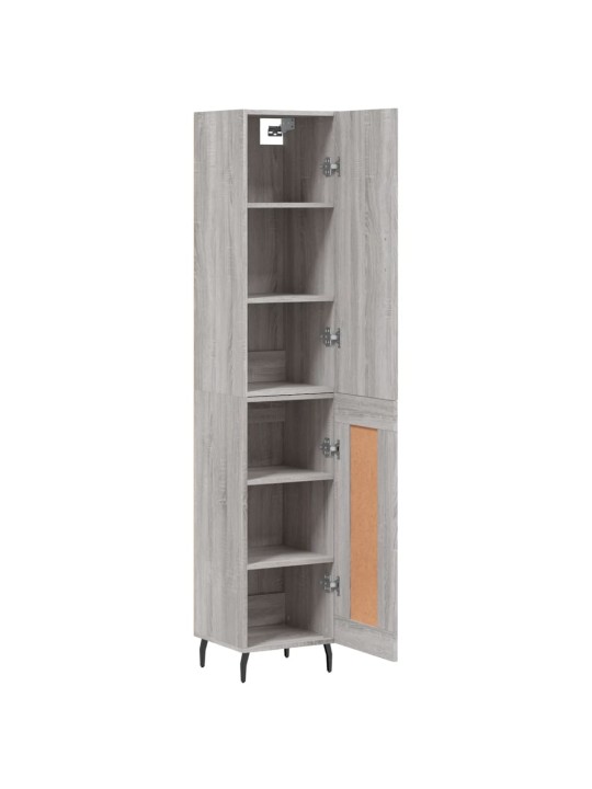 Skříň highboard šedá sonoma 34,5 x 34 x 180 cm kompozitní dřevo