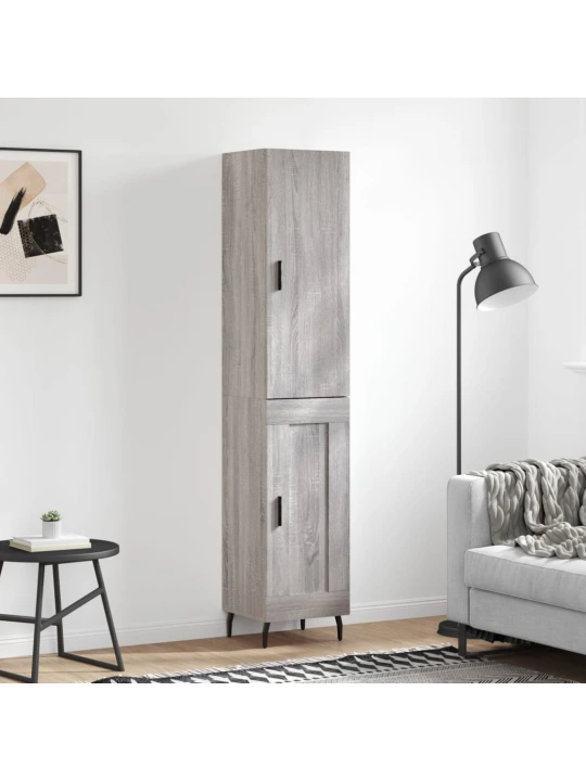 Skříň highboard šedá sonoma 34,5 x 34 x 180 cm kompozitní dřevo
