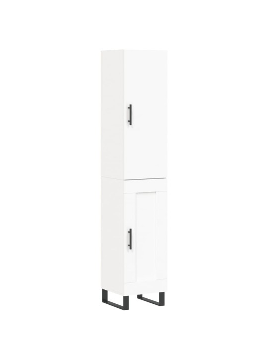 Skříň highboard bílá 34,5 x 34 x 180 cm kompozitní dřevo