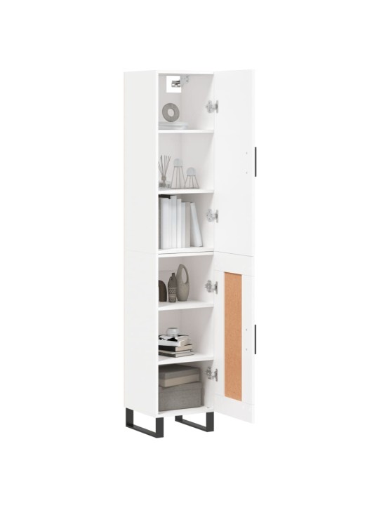 Skříň highboard bílá 34,5 x 34 x 180 cm kompozitní dřevo