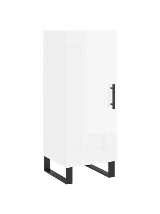Skříň highboard bílá s vysokým leskem 34,5x34x180 cm kompozit