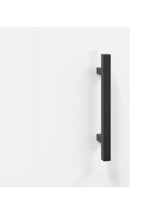 Skříň highboard bílá s vysokým leskem 34,5x34x180 cm kompozit