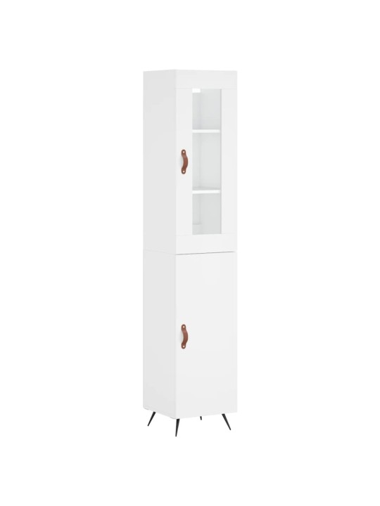 Skříň highboard bílá 34,5 x 34 x 180 cm kompozitní dřevo