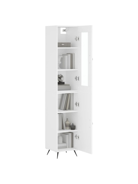 Skříň highboard bílá 34,5 x 34 x 180 cm kompozitní dřevo