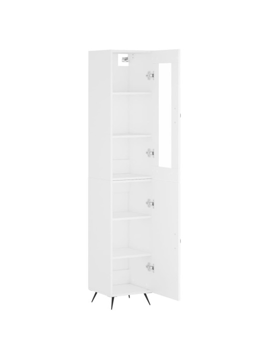 Skříň highboard bílá 34,5 x 34 x 180 cm kompozitní dřevo