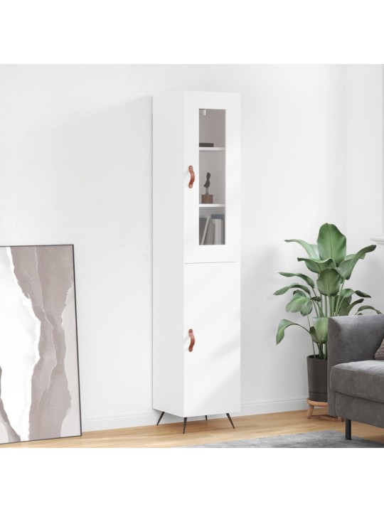 Skříň highboard bílá 34,5 x 34 x 180 cm kompozitní dřevo