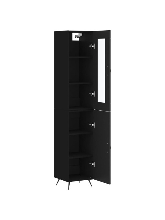 Skříň highboard černá 34,5 x 34 x 180 cm kompozitní dřevo