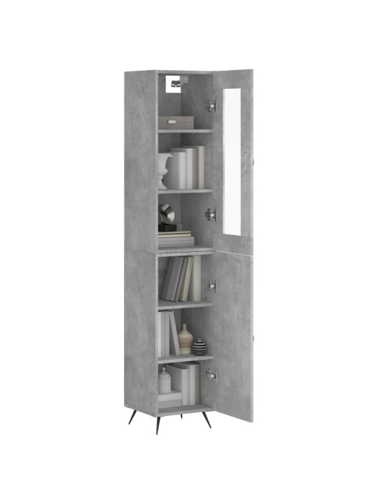 Skříň highboard betonově šedá 34,5x34x180 cm kompozitní dřevo
