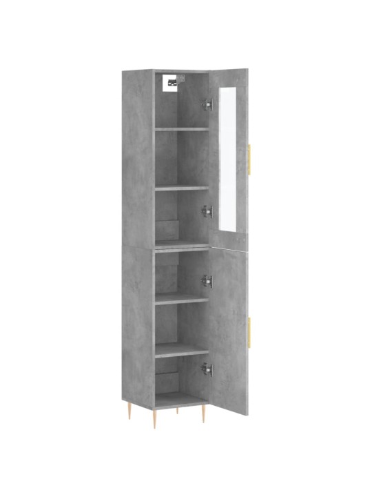 Skříň highboard betonově šedá 34,5x34x180 cm kompozitní dřevo