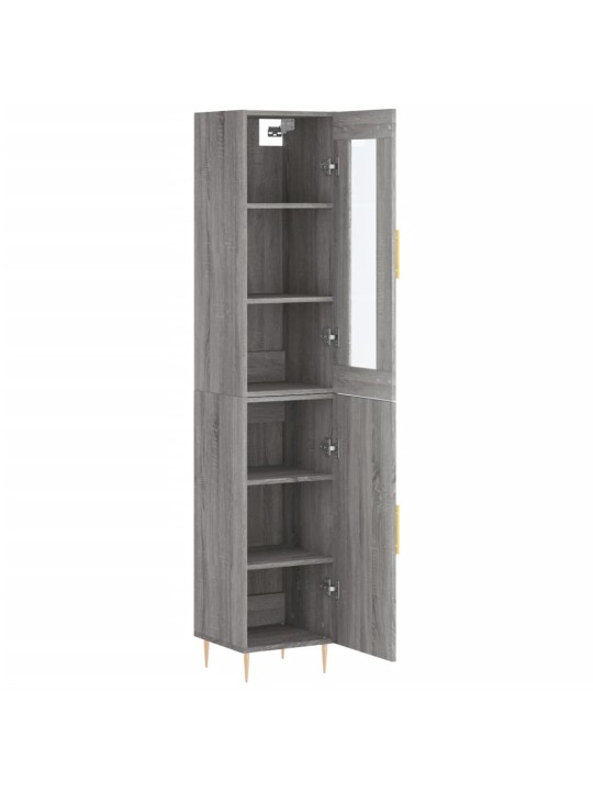 Skříň highboard šedá sonoma 34,5 x 34 x 180 cm kompozitní dřevo