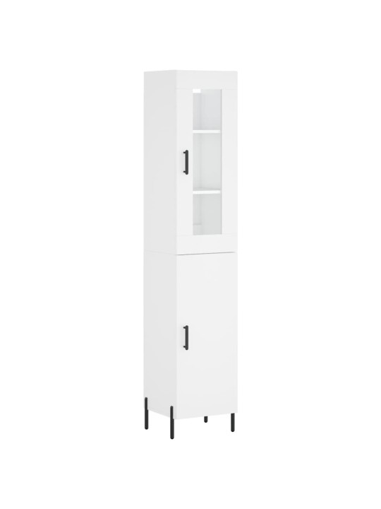 Skříň highboard bílá 34,5 x 34 x 180 cm kompozitní dřevo