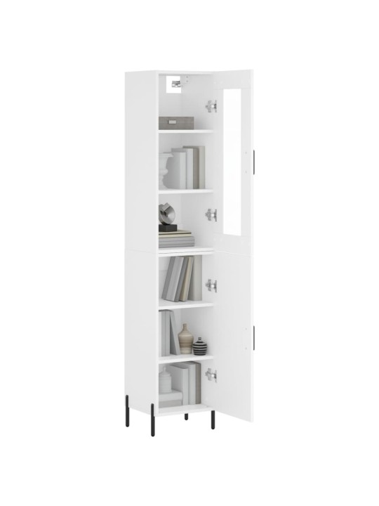 Skříň highboard bílá 34,5 x 34 x 180 cm kompozitní dřevo