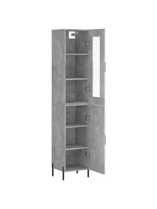 Skříň highboard betonově šedá 34,5x34x180 cm kompozitní dřevo