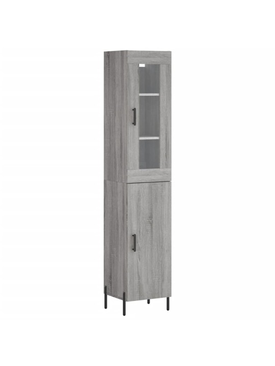 Skříň highboard šedá sonoma 34,5 x 34 x 180 cm kompozitní dřevo
