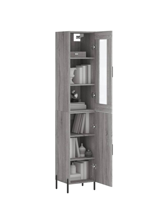 Skříň highboard šedá sonoma 34,5 x 34 x 180 cm kompozitní dřevo