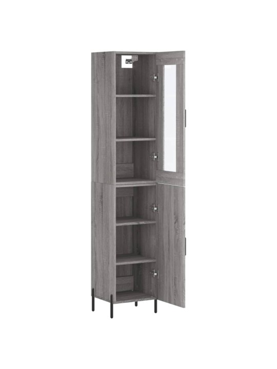 Skříň highboard šedá sonoma 34,5 x 34 x 180 cm kompozitní dřevo