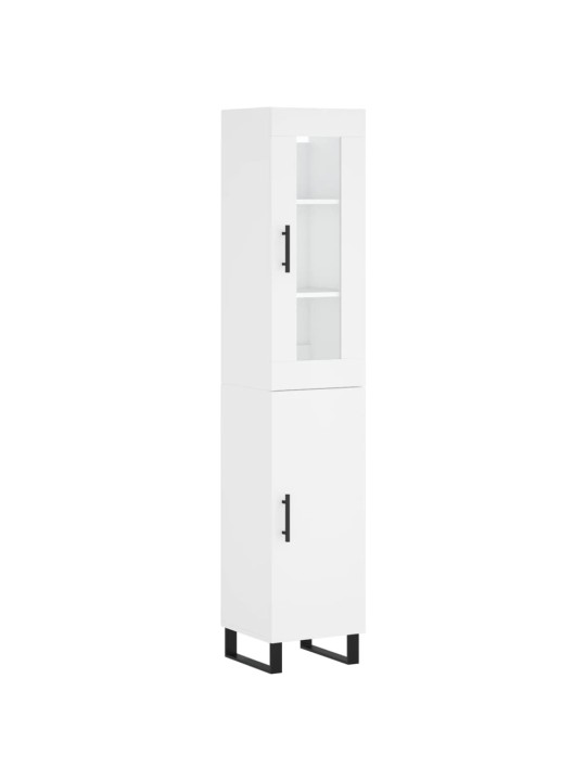 Skříň highboard bílá 34,5 x 34 x 180 cm kompozitní dřevo