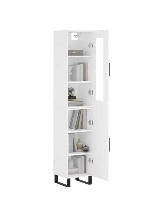 Skříň highboard bílá 34,5 x 34 x 180 cm kompozitní dřevo