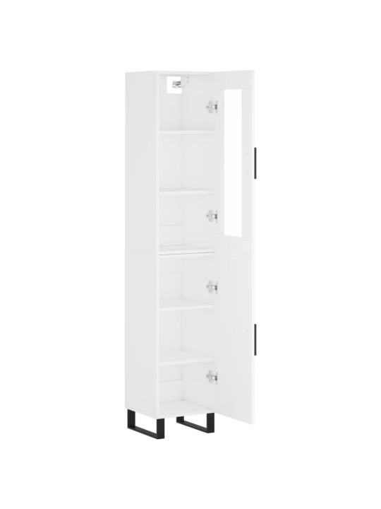 Skříň highboard bílá 34,5 x 34 x 180 cm kompozitní dřevo