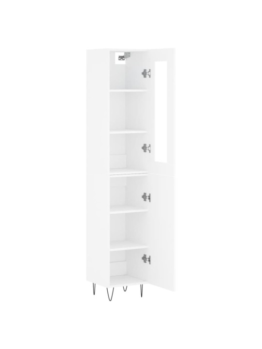Skříň highboard bílá 34,5 x 34 x 180 cm kompozitní dřevo