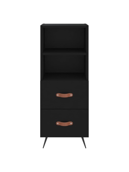 Skříň highboard černá 34,5 x 34 x 180 cm kompozitní dřevo