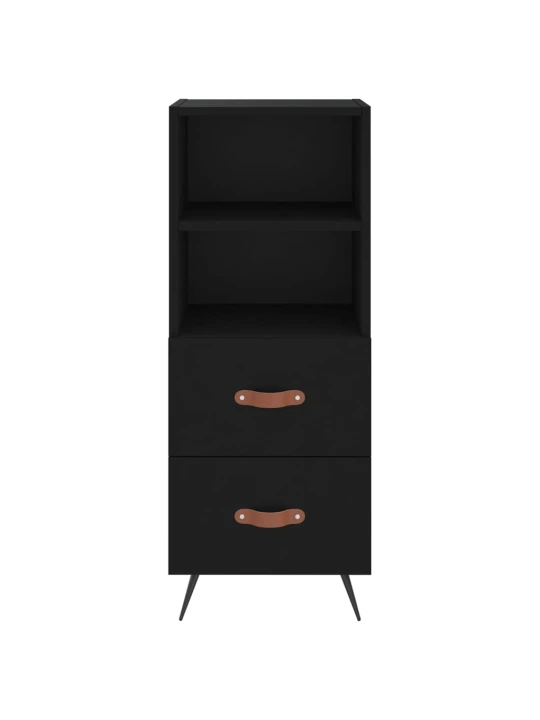 Skříň highboard černá 34,5 x 34 x 180 cm kompozitní dřevo